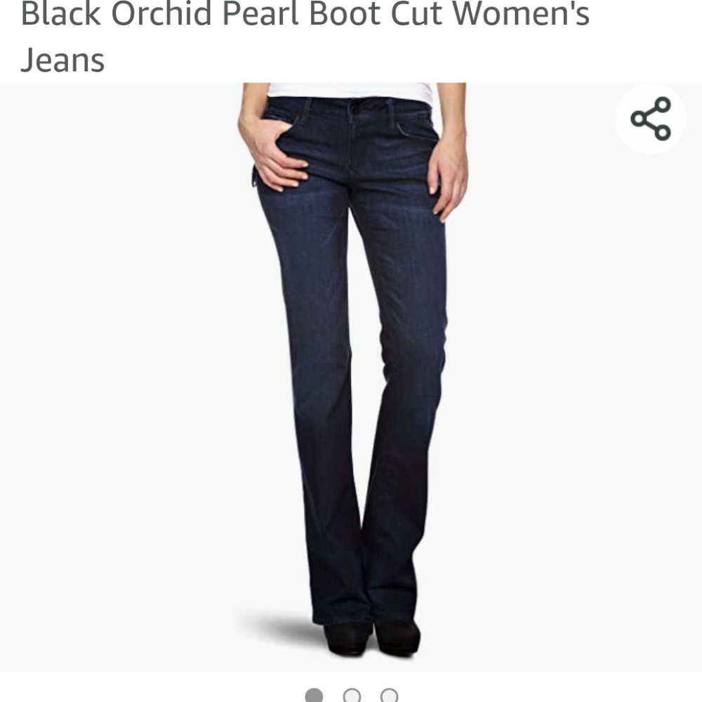 Black Orchid Pearl Boot Cut Jeans